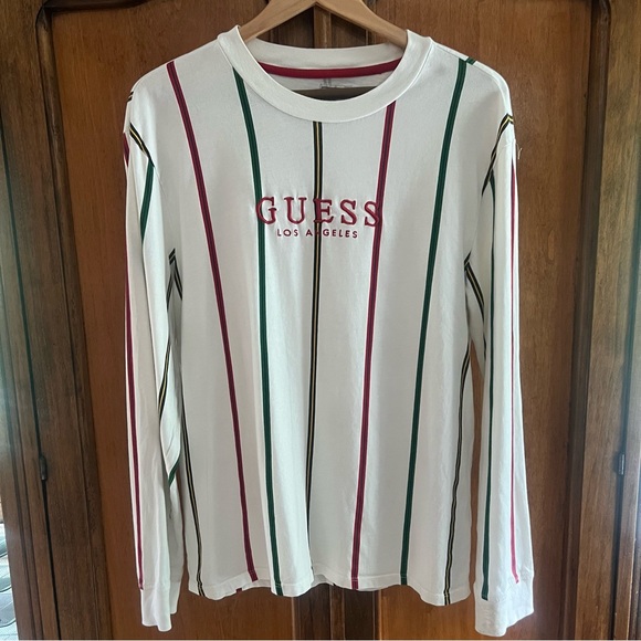 Guess Other - GUESS Striped Long-Sleeved Top Size Medium